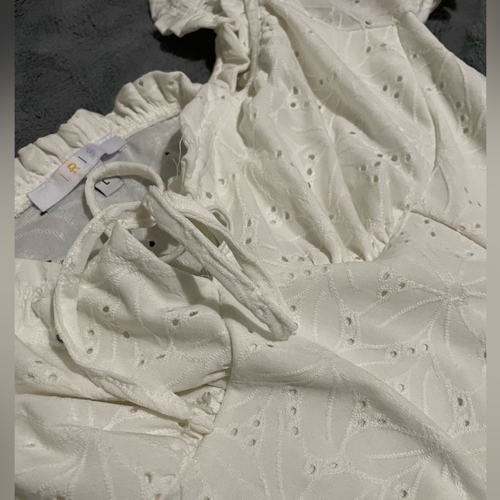 White Crop Top Shirt - Camisa Blanca Corta